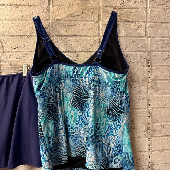 Your Best Look Plus Size Tankini & Swim Skirt Set | Size 20W/18W | Adjustable St - Picture 10 of 16